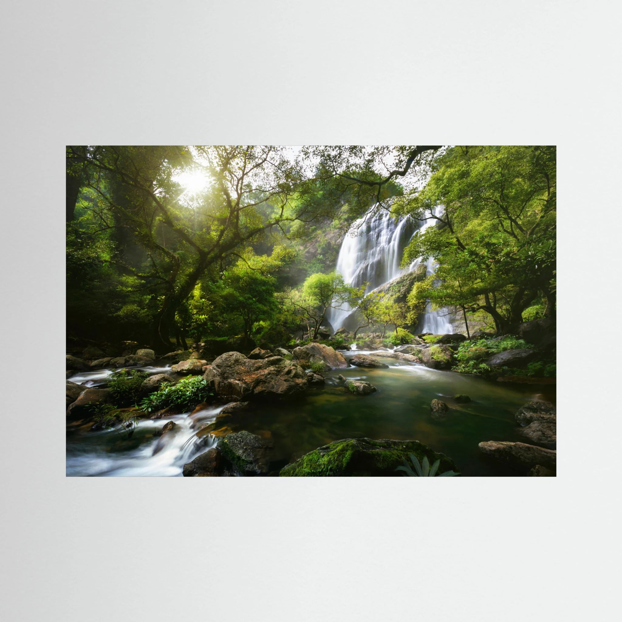 Mountain stream by Woraphon Banchobdi