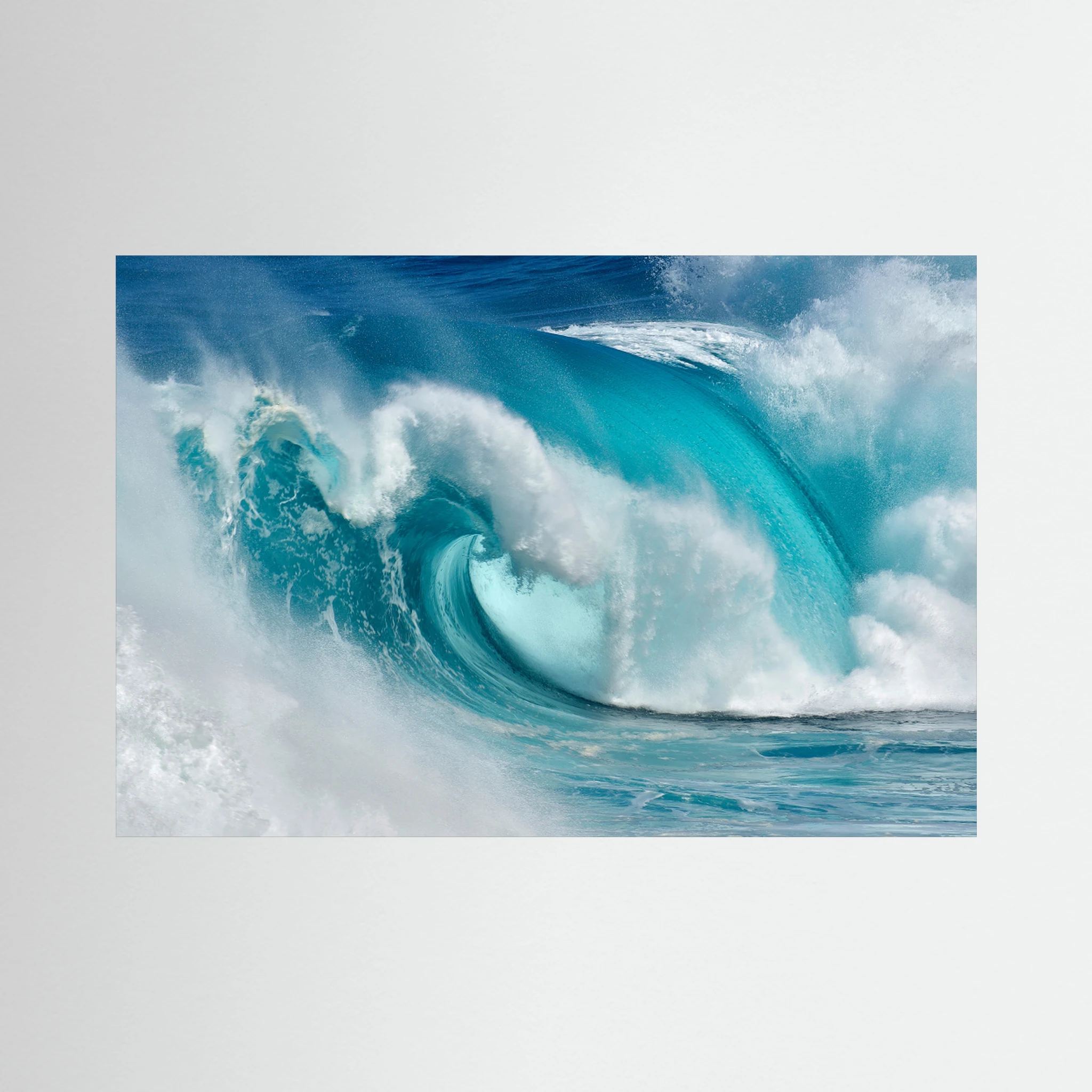 When the ocean turns into blue fire by Daniel Montero