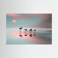 Family flamingos. by Natalia